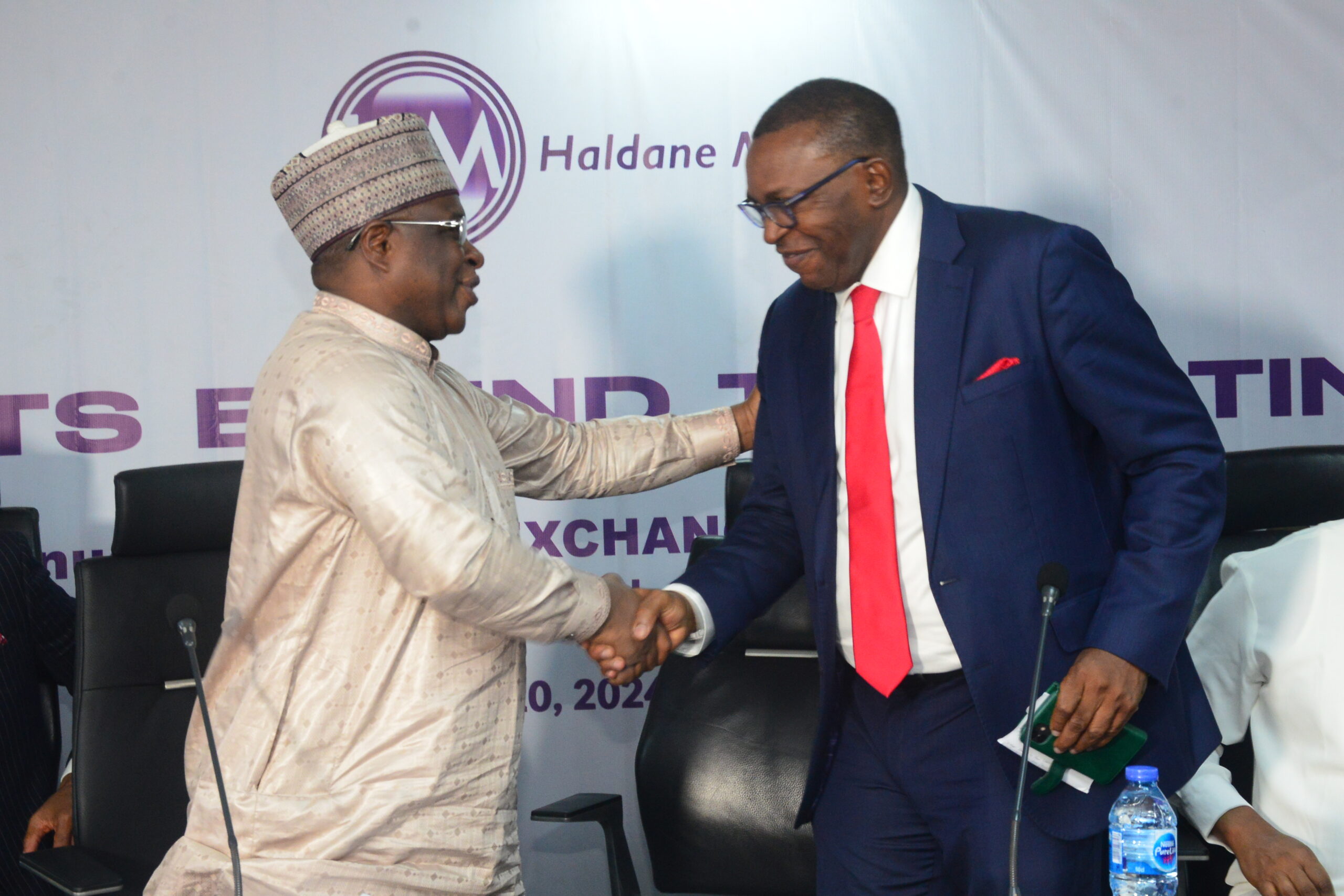 Haldane McCall Plc representatives at the Nigerian Exchange